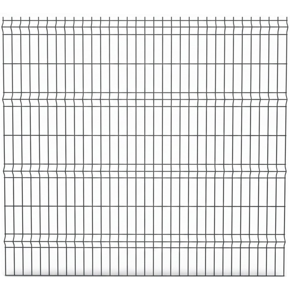 Panou gard bordurat vopsit DIAL, 201 x 203 cm, 3.7 mm, otel, gri