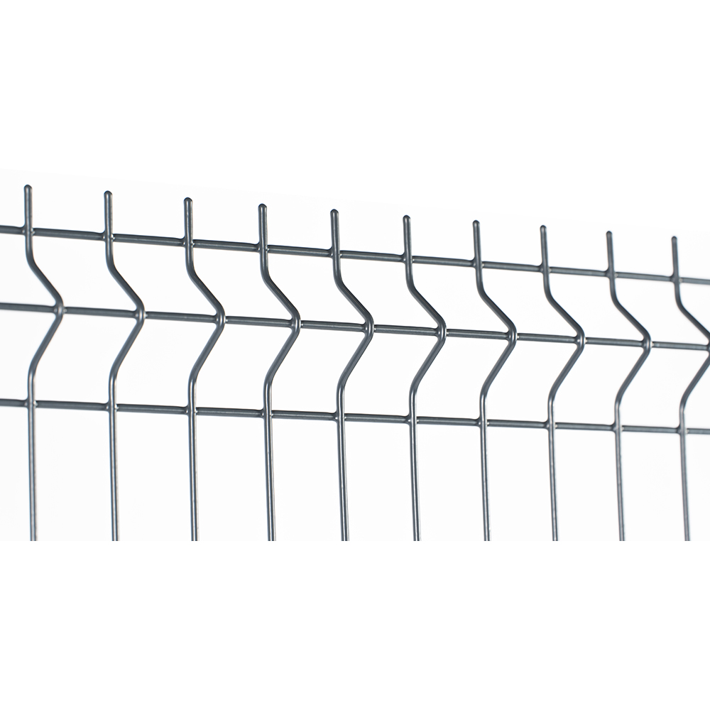 Panou gard bordurat vopsit DIAL, 201 x 203 cm, 3.7 mm, otel, gri