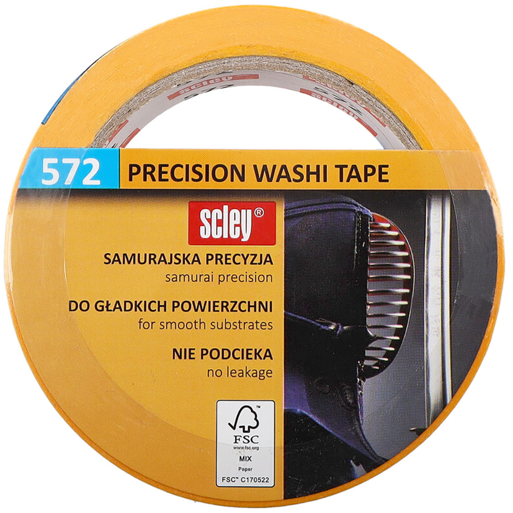 Banda de mascare profesionala SCLEY 572, 38 mm x 33 m, galben