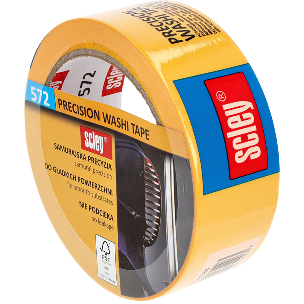 Banda de mascare profesionala SCLEY 572, 38 mm x 33 m, galben