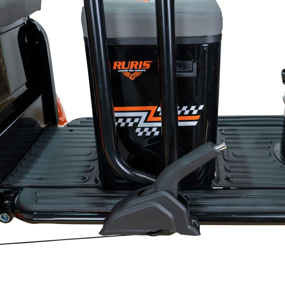 Triciclu electric RURIS Cargo Pilot 3020N, 2000W, Viteza 25 Km/h, Autonomie max 50 Km, negru-portocaliu