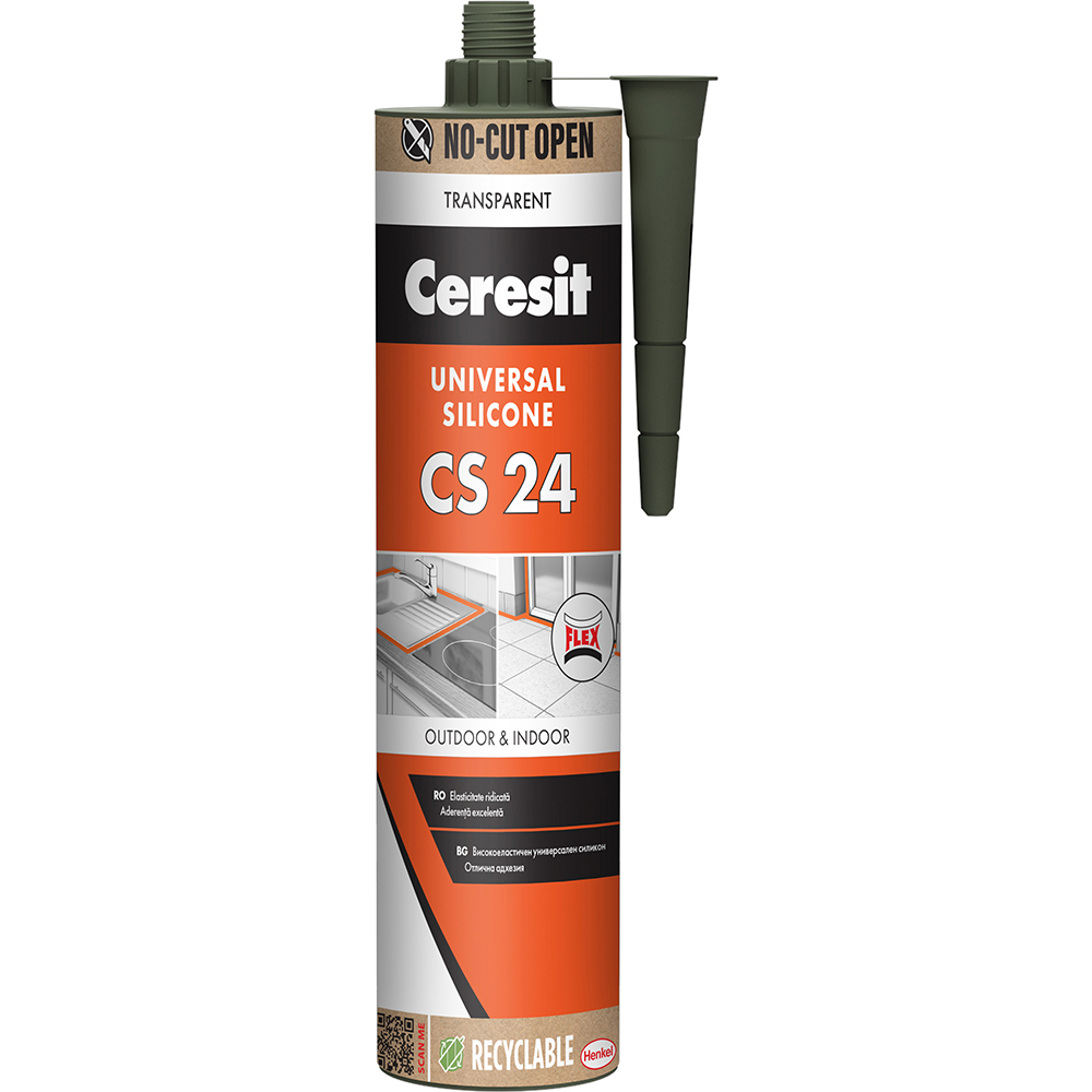 Silicon universal Ceresit CS24, transparent, 280ml