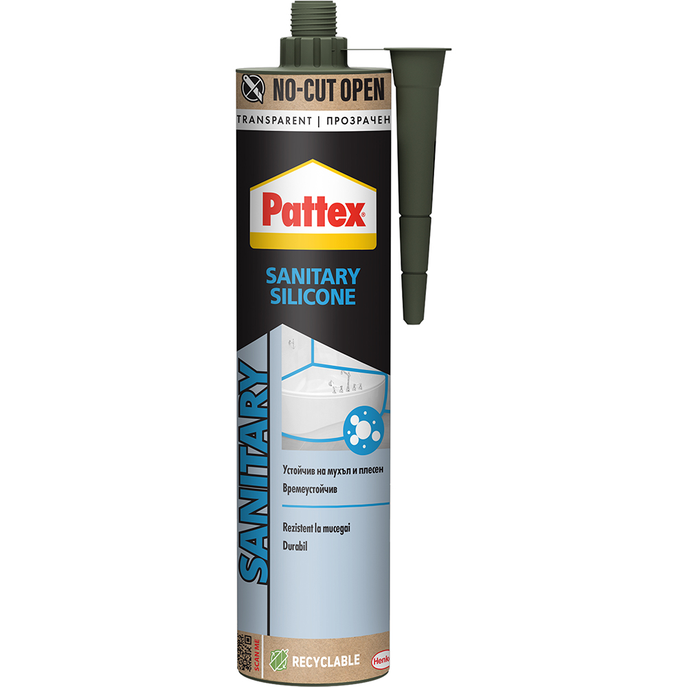 Silicon Sanitar PATTEX, 280 ml, transparent
