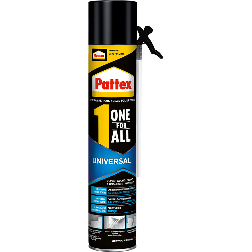 Spuma poliuretanica cu aplicator PATTEX OneForAll, 750ml