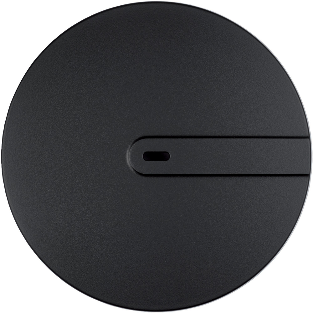 Capac pentru sifon WIRQUIN Slim+ 30724568, ABS, D 118mm, negru mat