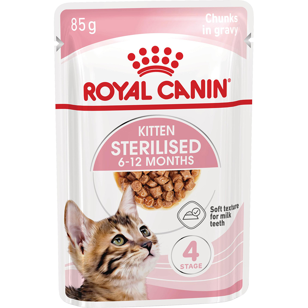 Hrana umeda pentru pisici ROYAL CANIN FHN Sterilised Gravy, Junior, 85 g