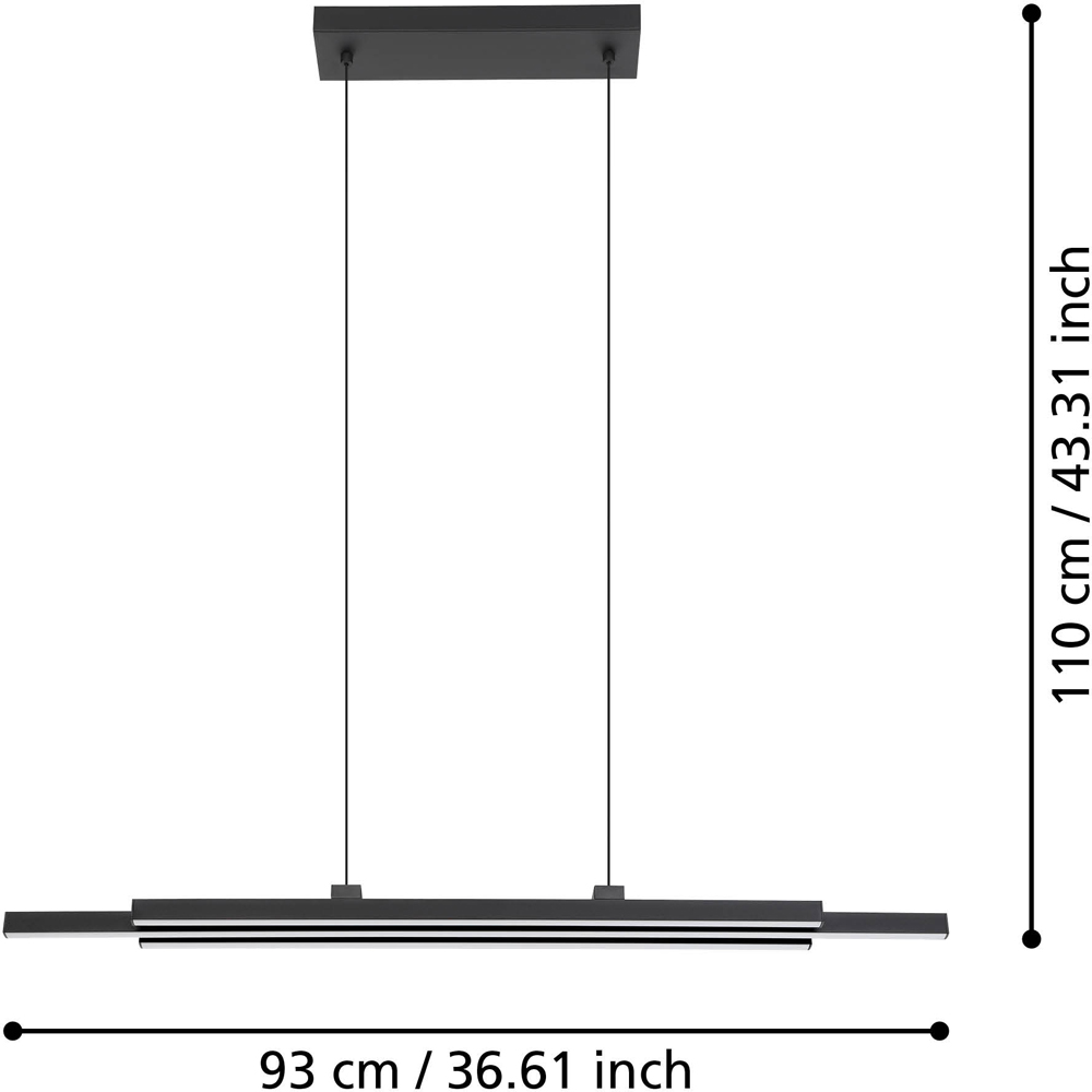 Pendul EGLO Cannigiona, LED, 20.3W, 3000lm, alb