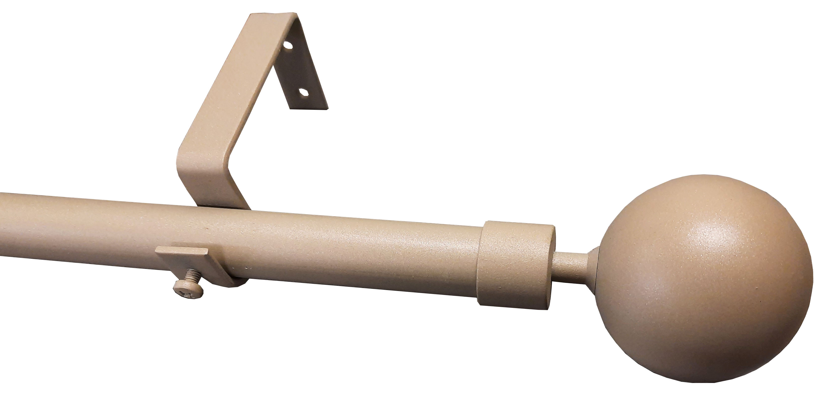 Set galerie simpla cu bila, cuart, aluminiu, 200 cm x 16 mm  Ridorail