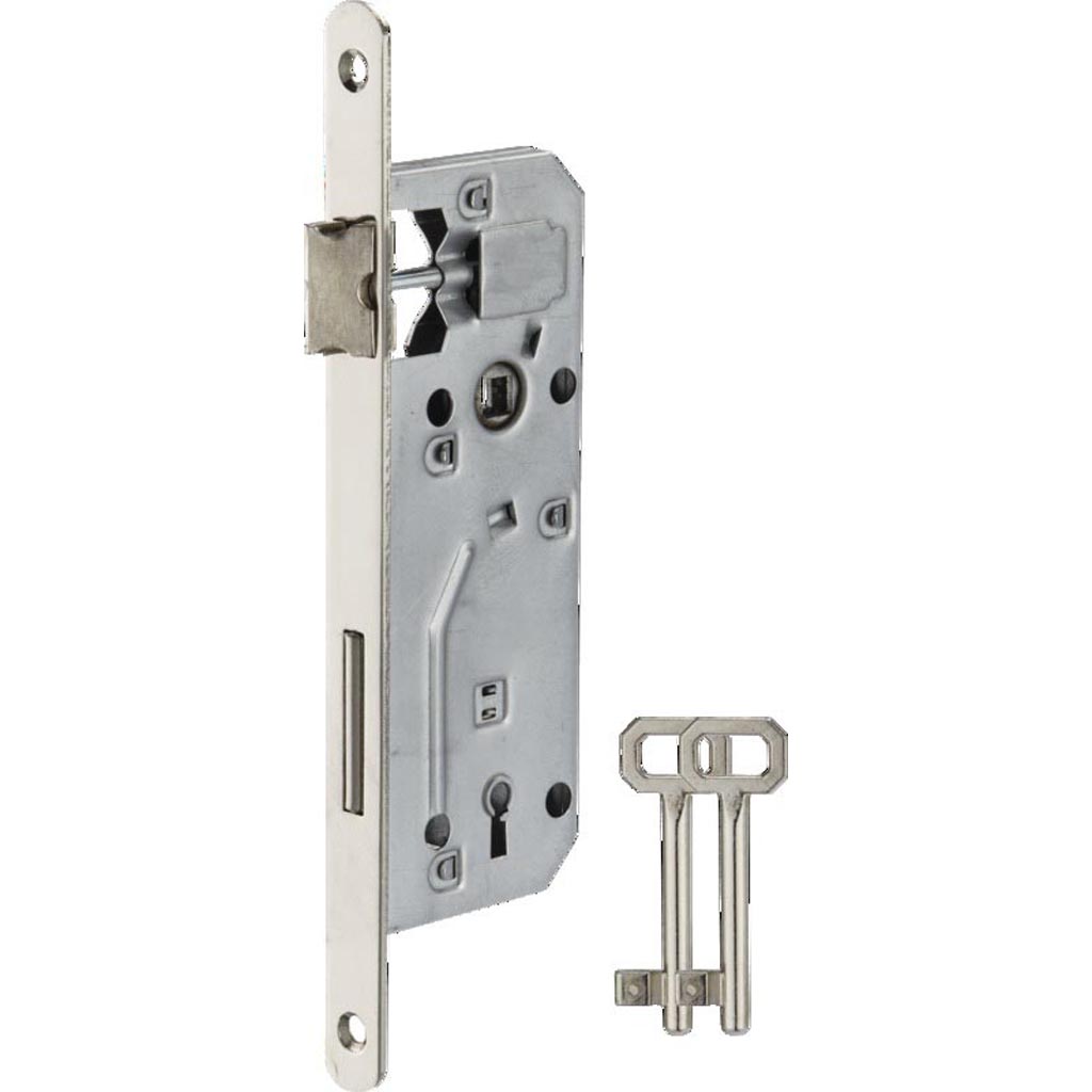 Broasca incastrabila THIRARD, usa lemn, 2 chei, 43 x 90 mm, zincata