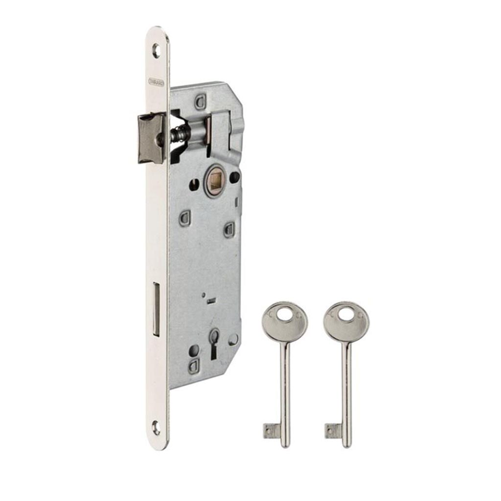Broasca incastrabila THIRARD, usa lemn, 43 x 90 mm, nichelata, argintiu