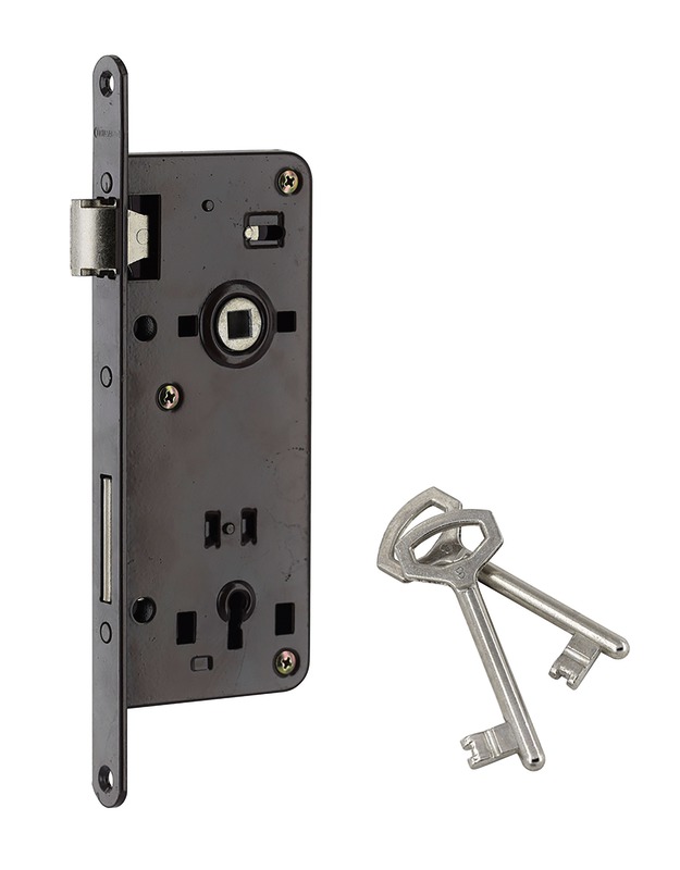 Broasca incastrabila THIRARD, cu cheie, 43 x 90 mm, negru