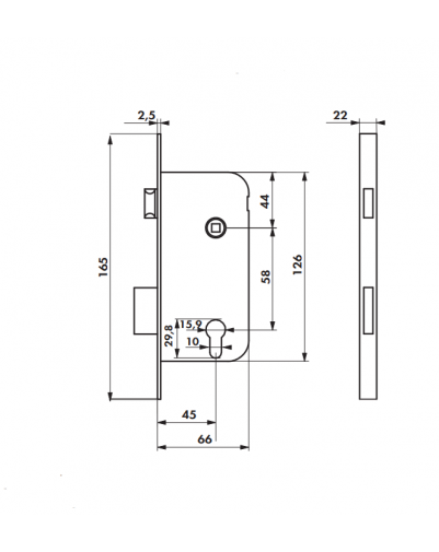 Broasca ingropata THIRARD, 58x45 mm, cilindru, cama redusa