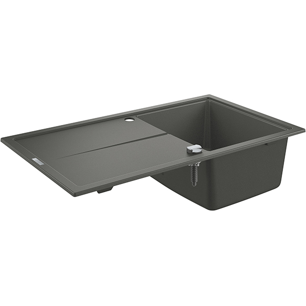 Chiuveta bucatarie GROHE K400 31640AT0, 1 cuva, picurator reversibil, compozit quartz, antracit