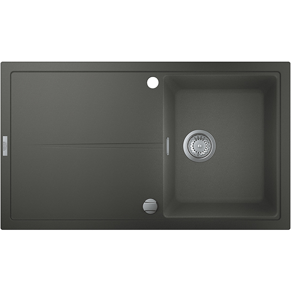 Chiuveta bucatarie GROHE K400 31640AT0, 1 cuva, picurator reversibil, compozit quartz, antracit