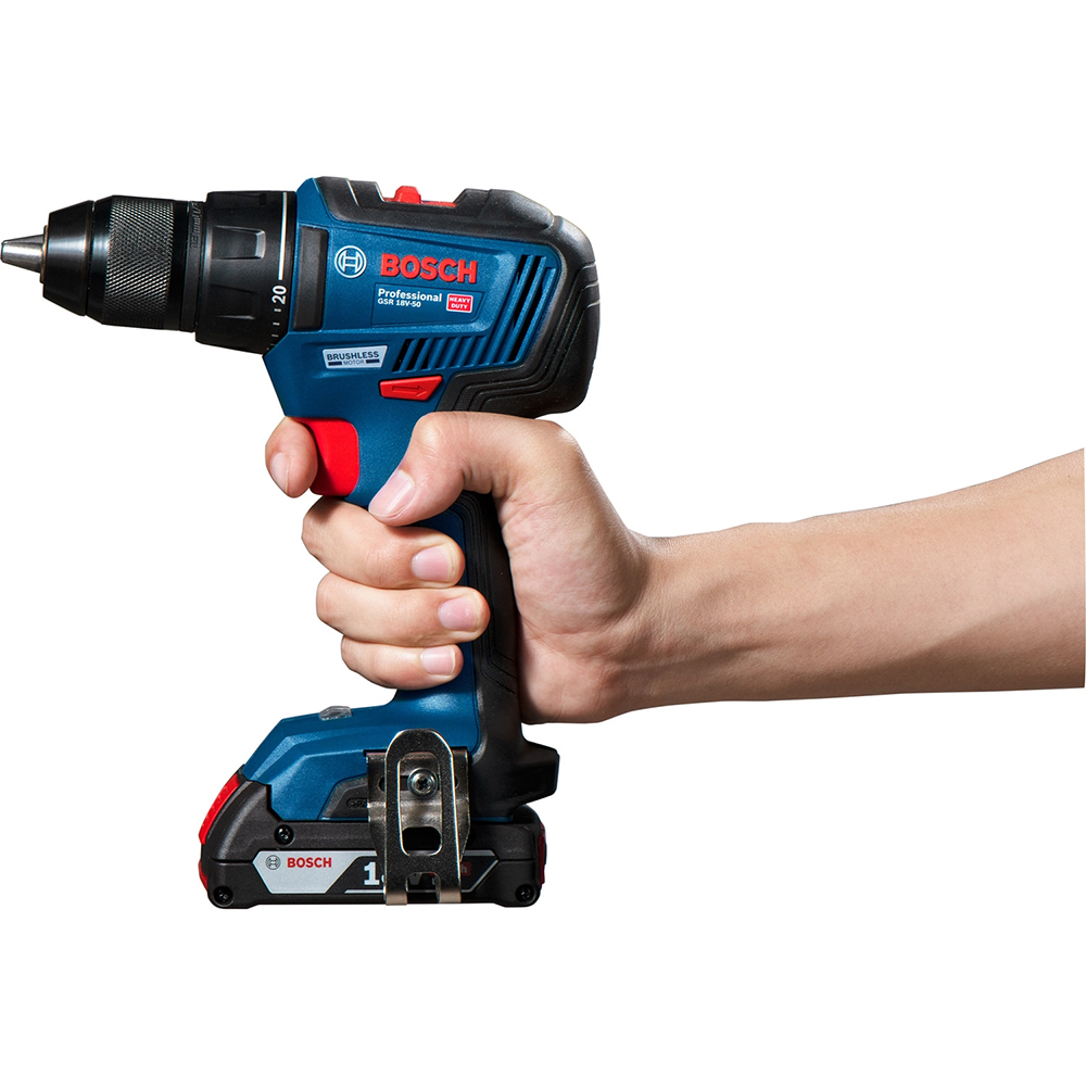 Masina de gaurit si insurubat Bosch GSR18V-50, 18V, 2 x 2 Ah, 1800RPM