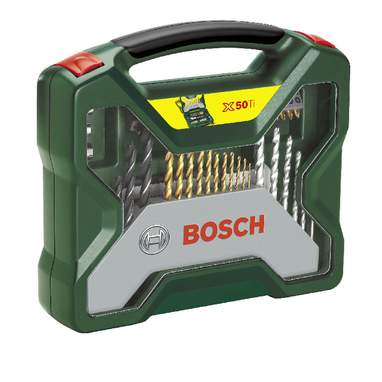 Set burghie, capete de surubelnita, capete tubulare Bosch X-Line Drill, 50 bucati
