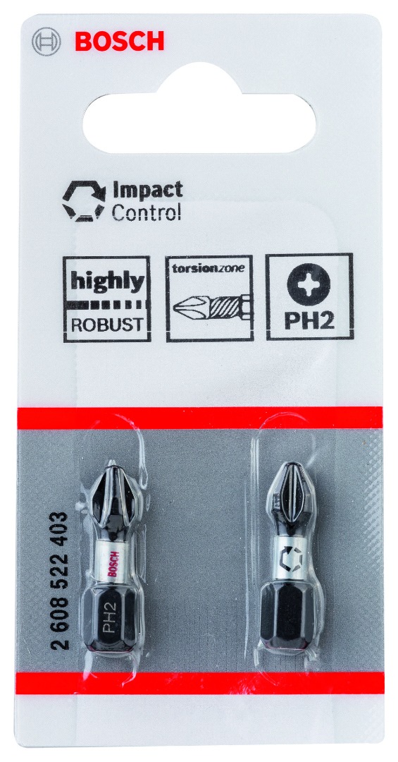 Biti Bosch PH2, 25mm, otel S2, 2 bucati