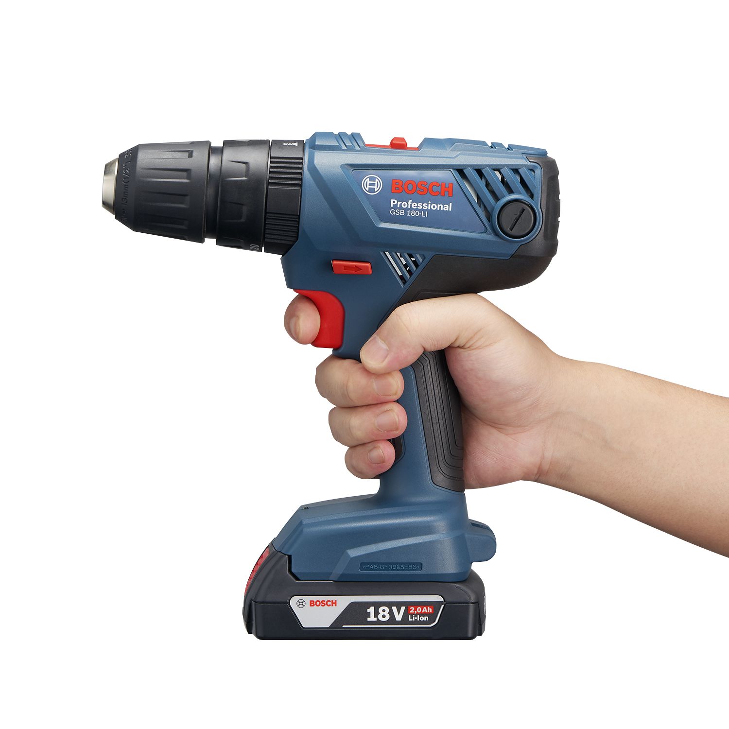 Masina de gaurit, cu percutie , acumulator, 2 Ah, 21/54 Nm  Bosch