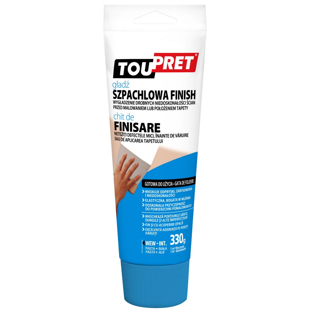 Glet de finisare TouPret, 330 g, culoare alb 