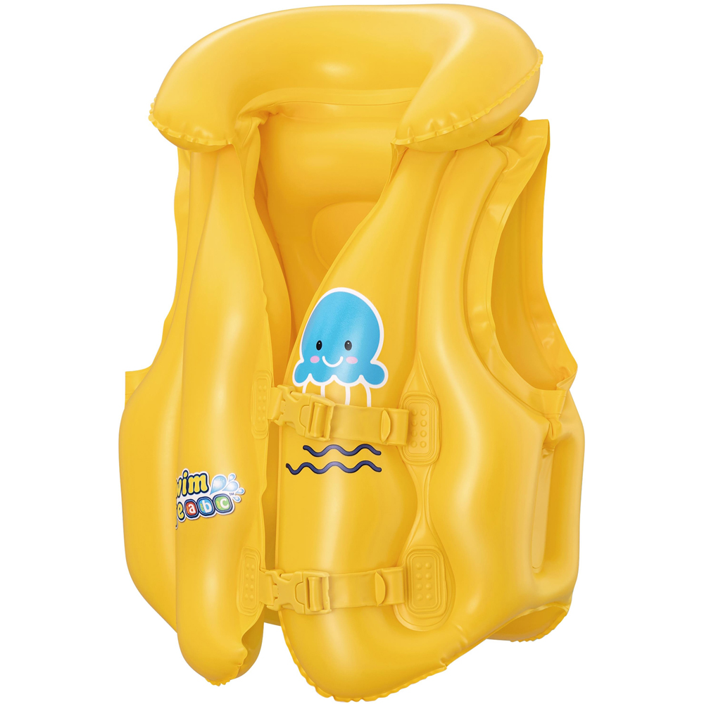 Vesta de inot gonflabila pentru copii BESTWAY, 51x46 cm, 3-6 ani, galben