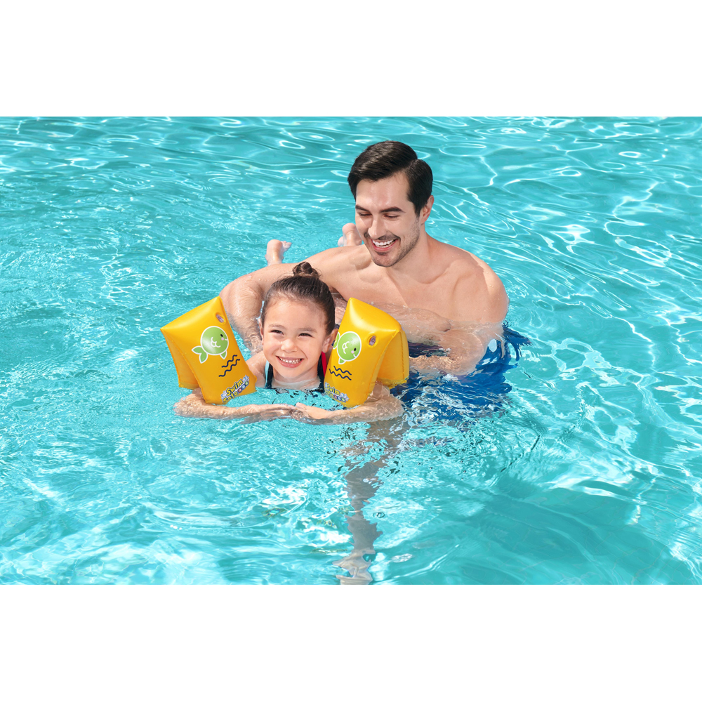 Aripioare de inot gonflabile BESTWAY, 30x15 cm, 5-12 ani, 24-60 kg, galben