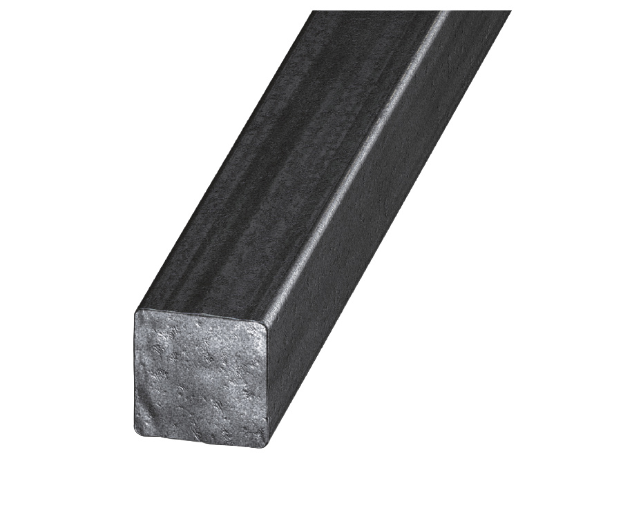 Bara patrata laminata la cald, otel, 12 x 12mm, 2m