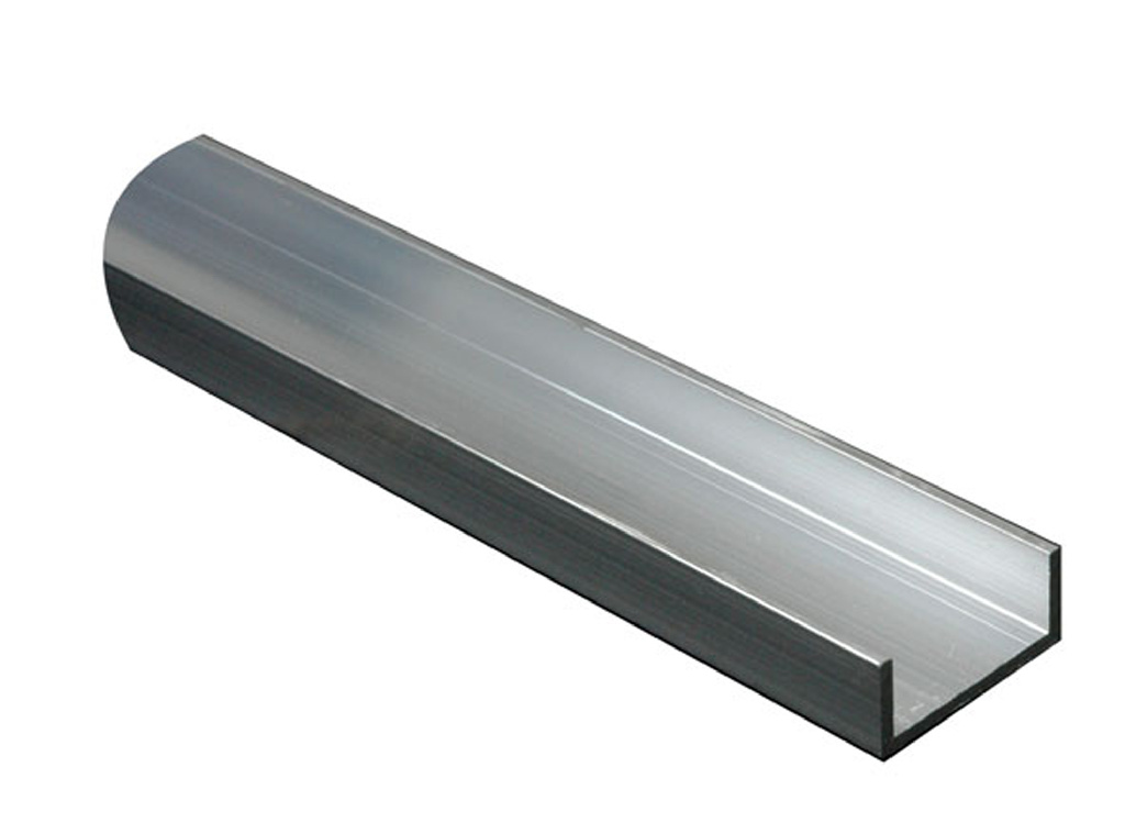 Profil U brut, aluminiu, 15 x 15 x 1.5mm, 1m