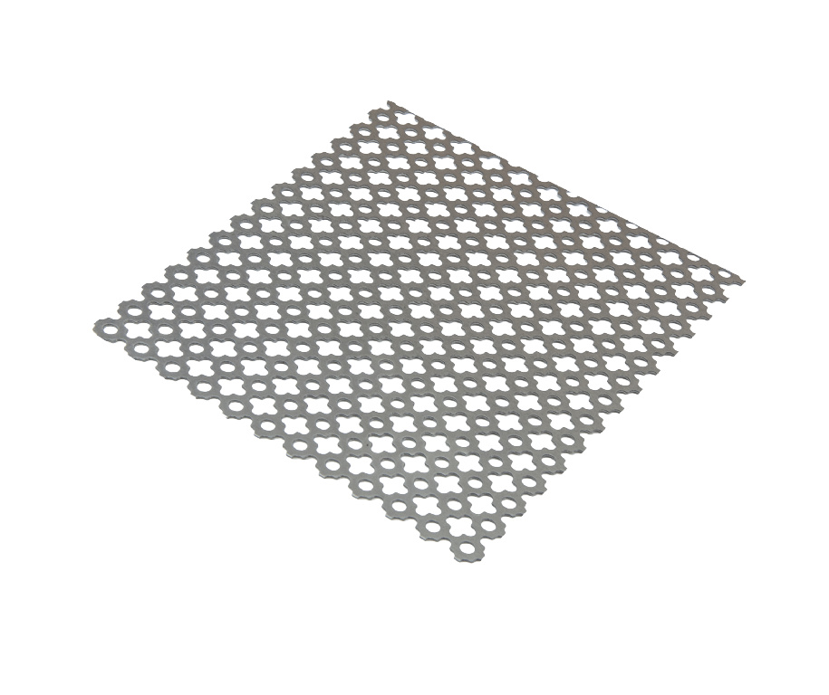Foaie otel, brut, perforat, 500 x 250mm