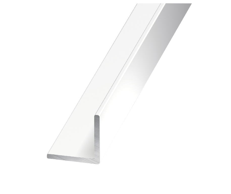 Cornier aluminiu, alb, 15mm x 15mm, 1m