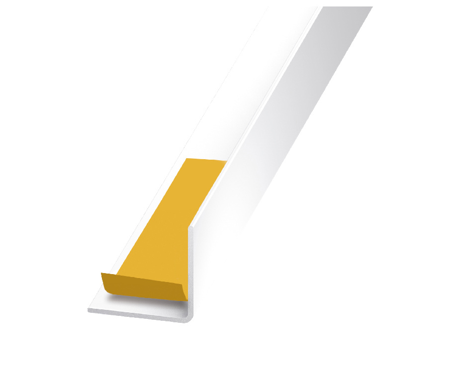 Cornier PVC, 10 x 10 mm, 1 mm, 2.5 m