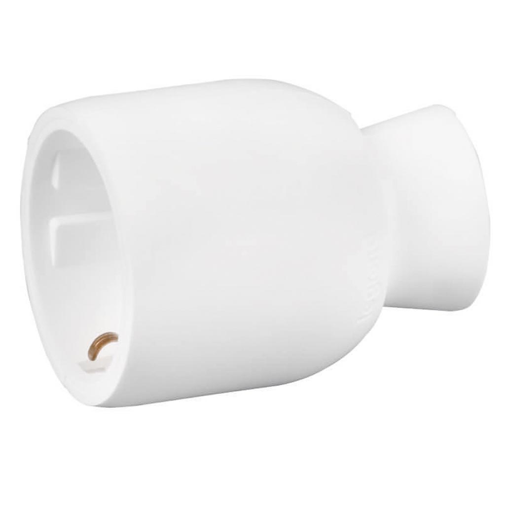 Priza mobila helium cu iesire spate LEGRAND 16A 2 P+T, ABS, alb