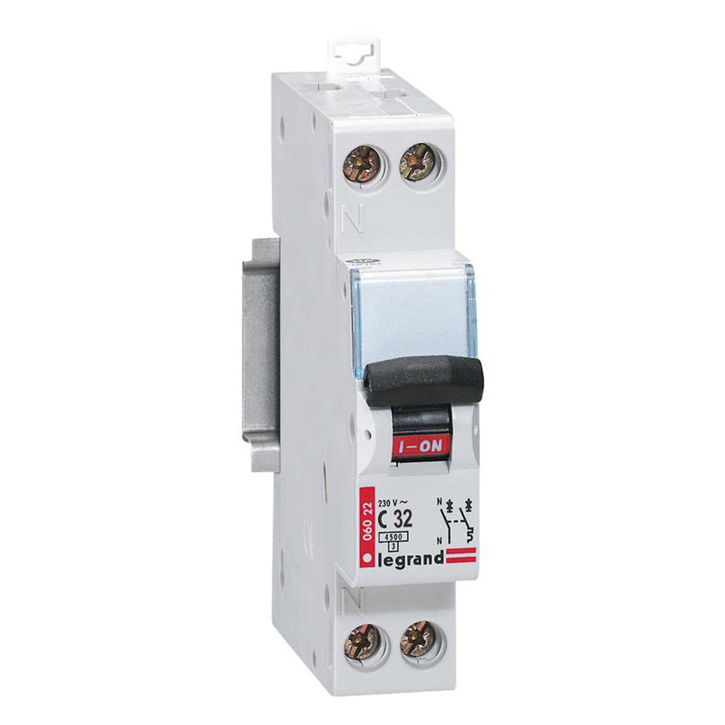 Disjunctor faza + nul 32A Legrand, 4.5 kA, 230 - 400 V 