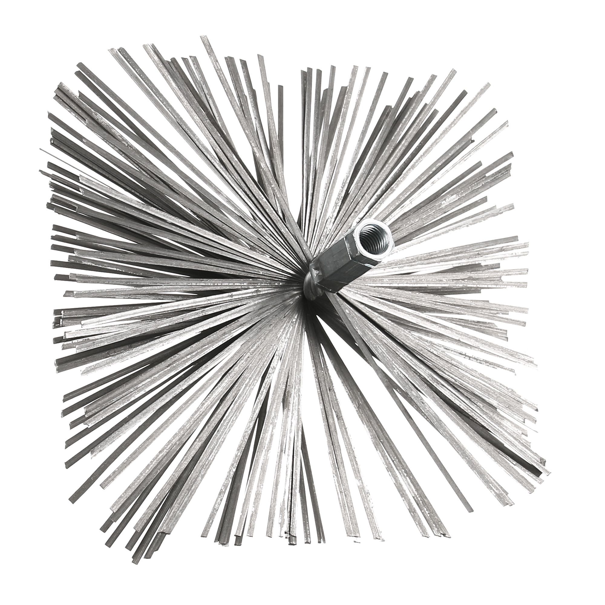 Arici curatare burlane soba, patrat din otel, 250 x 250 mm