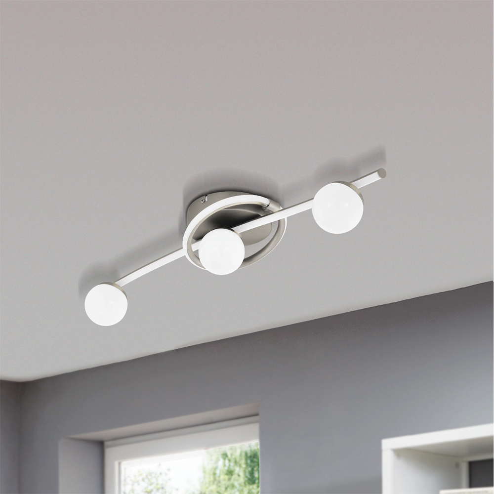 Plafoniera EGLO Aquino, LED, 2190lm, 3000K, alb