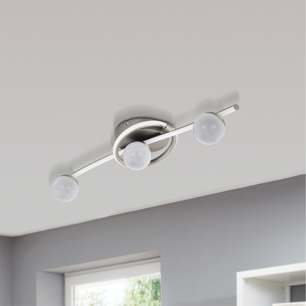Plafoniera EGLO Aquino, LED, 2190lm, 3000K, alb