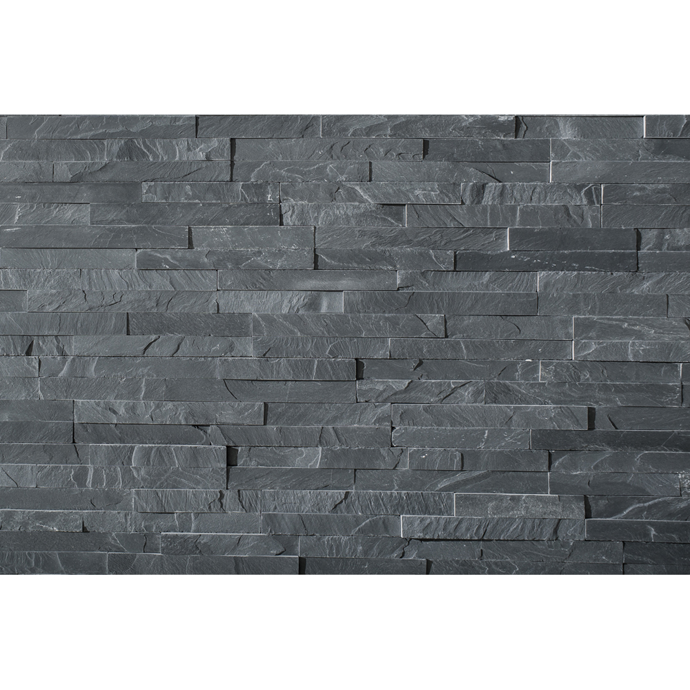 Piatra naturala MODULO, 40 x 10 cm, 0.54 mp, quartz, negru
