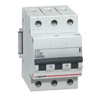Disjunctor tripolar 32A Legrand, 4.5 kA, 400 V 