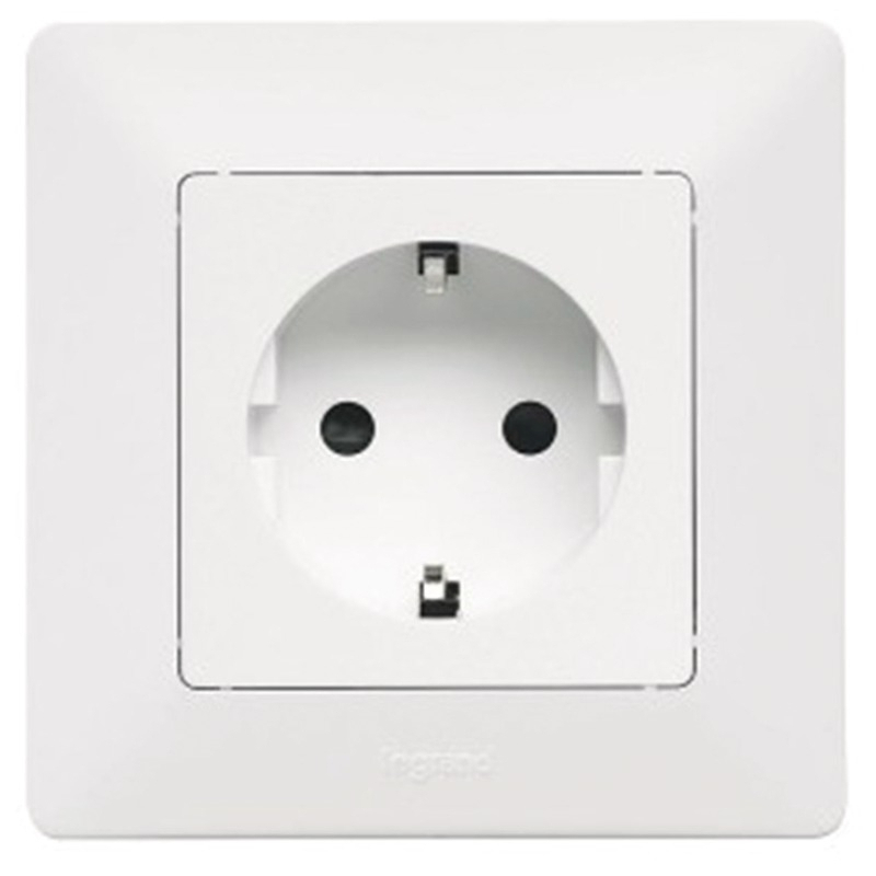 Priza simpla LEGRAND Valena Life 755740, 2P+T, 16A, alb