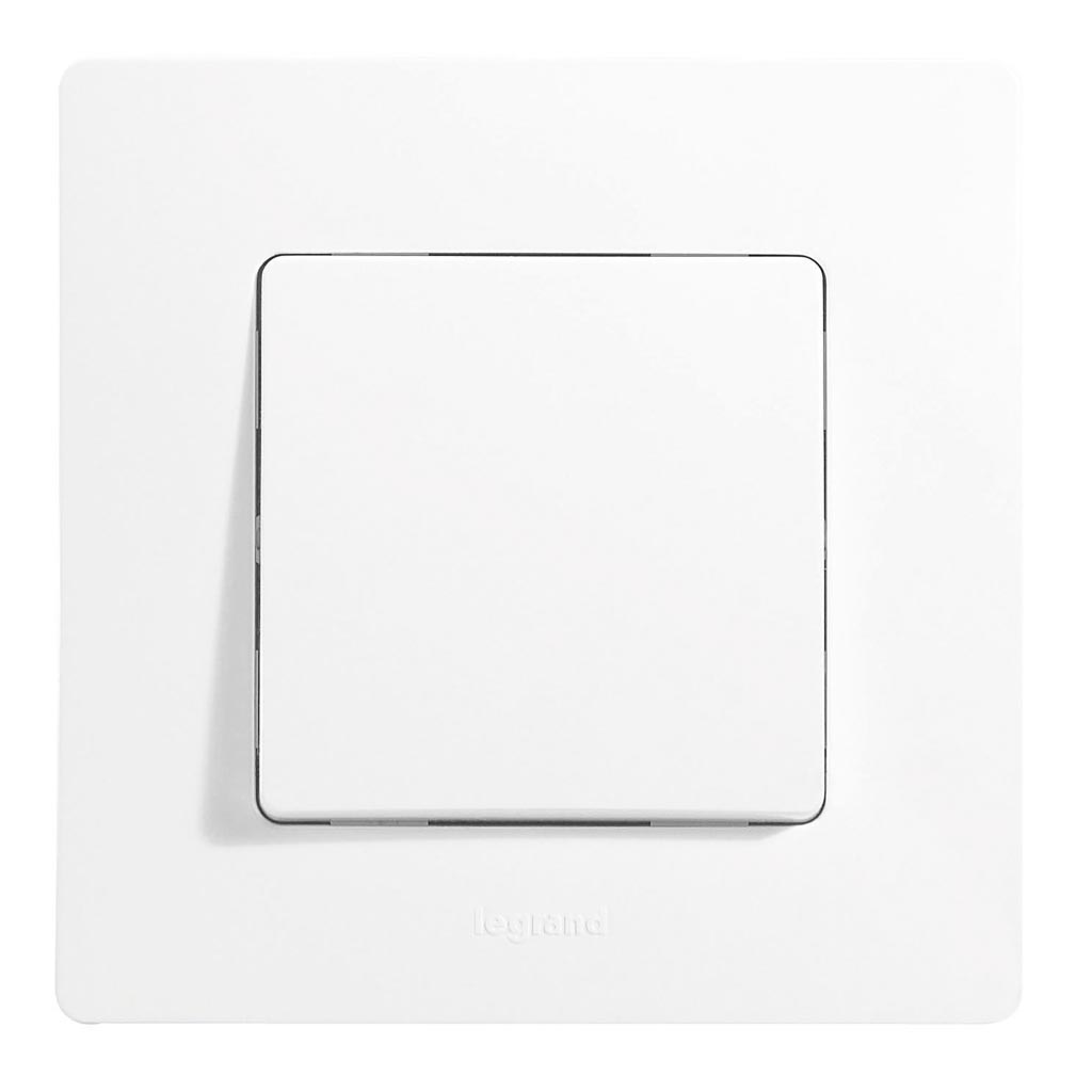 Intrerupator cap cruce, 10 A, 220 V, alb  Legrand Niloe