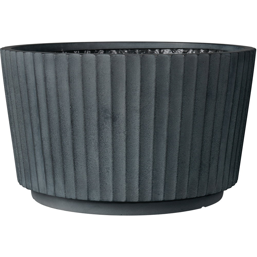 Ghiveci plante DEROMA Low Cono, D45 cm, fibre sintetice, antracit