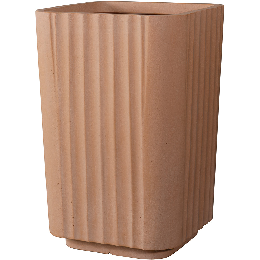 Ghiveci plante DEROMA Quadro Alto, H45 cm, fibre sintetice, maro teracota