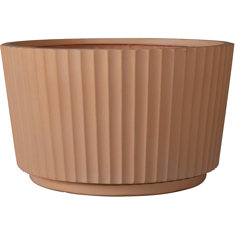 Ghiveci plante DEROMA Low Cono, D45 cm, fibre sintetice, maro teracota