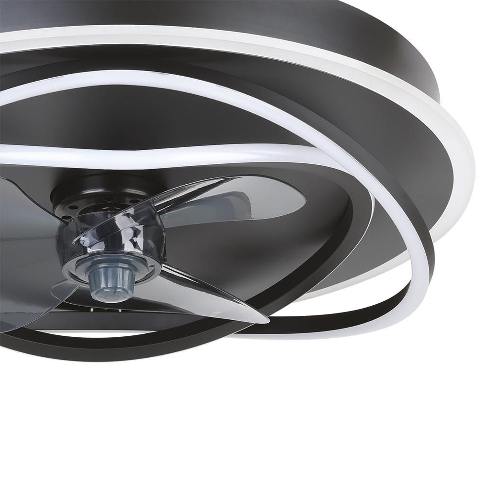 Plafoniera EGLO Namori, 4x9W, 4400lm, 50cm, negru