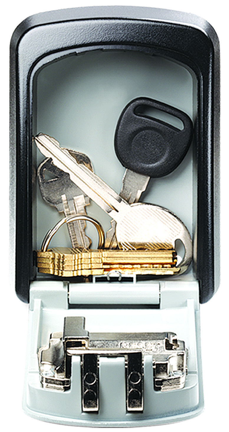Caseta chei Master Lock 5401EURD, 85 x 35 x 119 mm, argintu-negru