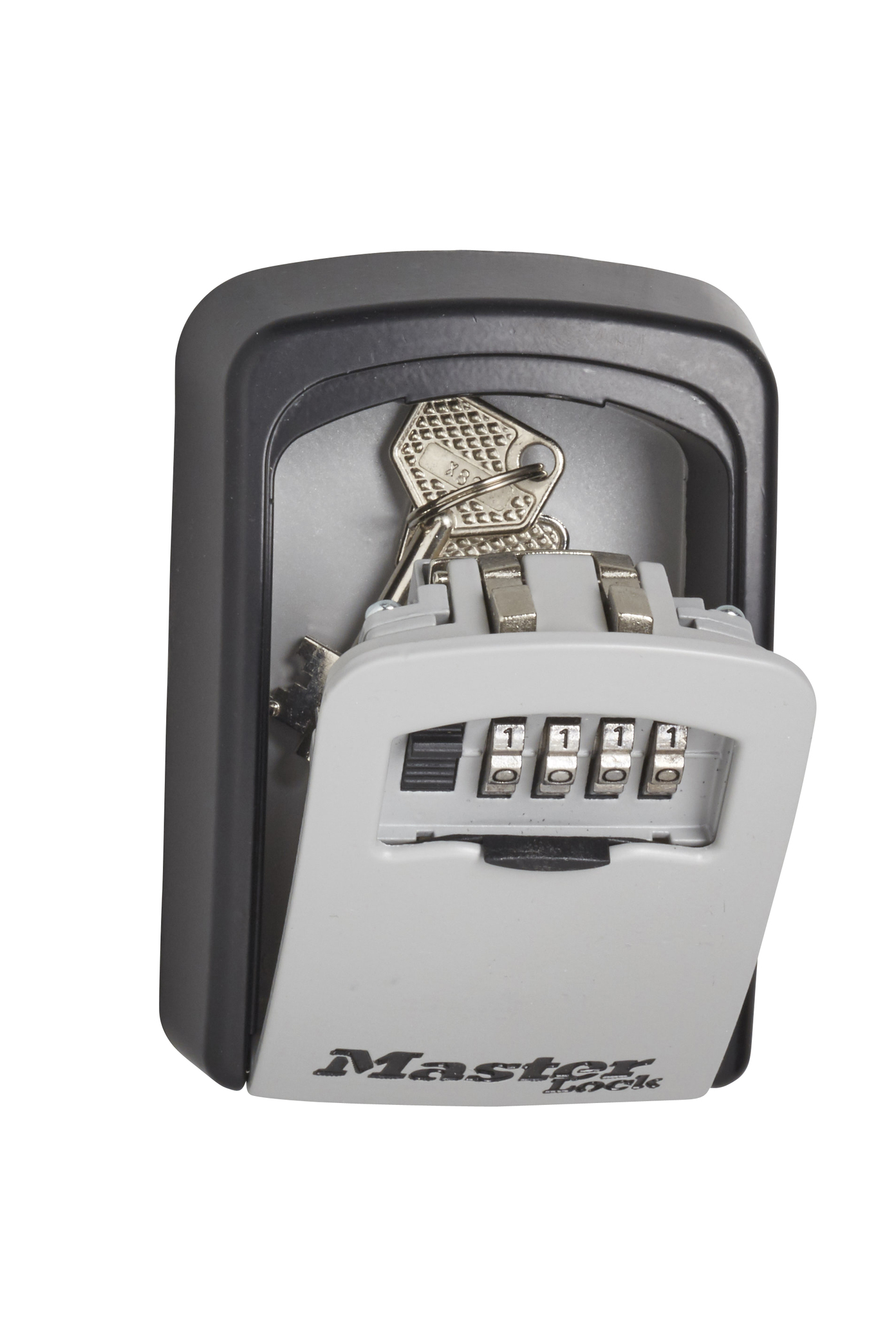 Caseta chei Master Lock 5401EURD, 85 x 35 x 119 mm, argintu-negru