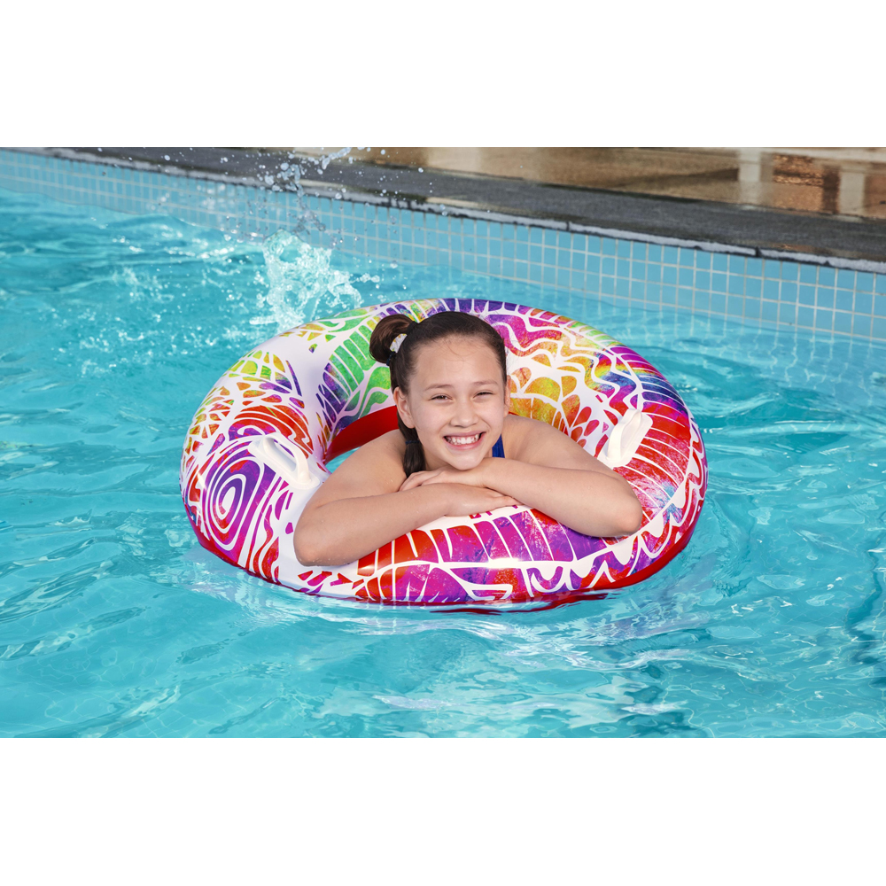 Colac de inot gonflabil BESTWAY, 91 cm, 6-12 ani, multicolor, 1 buc