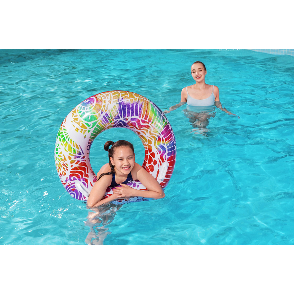 Colac de inot gonflabil BESTWAY, 91 cm, 6-12 ani, multicolor, 1 buc