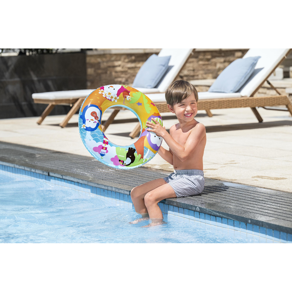 Colac de inot gonflabil BESTWAY, 51 cm, 3-6 ani, cu desene, 1 buc