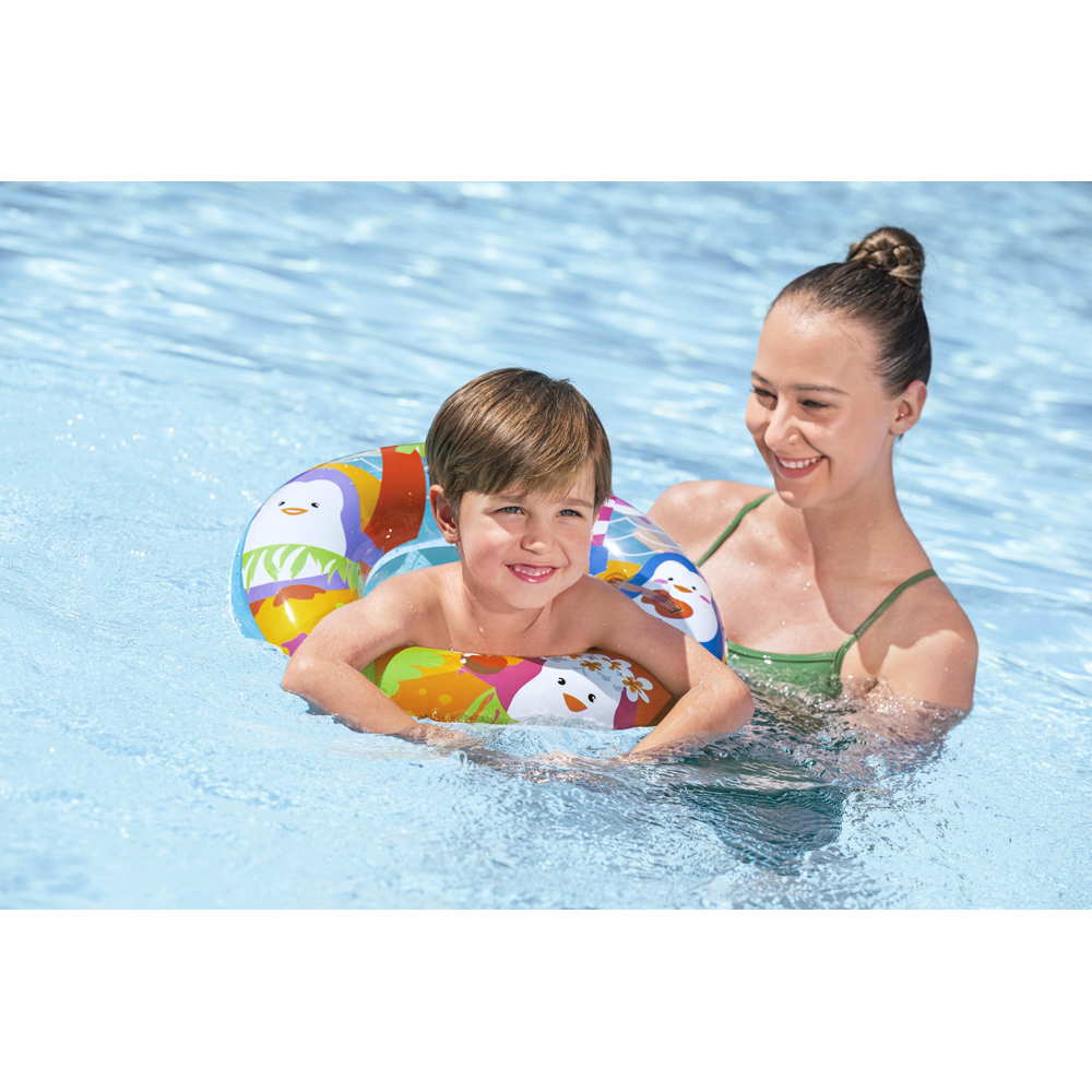 Colac de inot gonflabil BESTWAY, 51 cm, 3-6 ani, cu desene, 1 buc