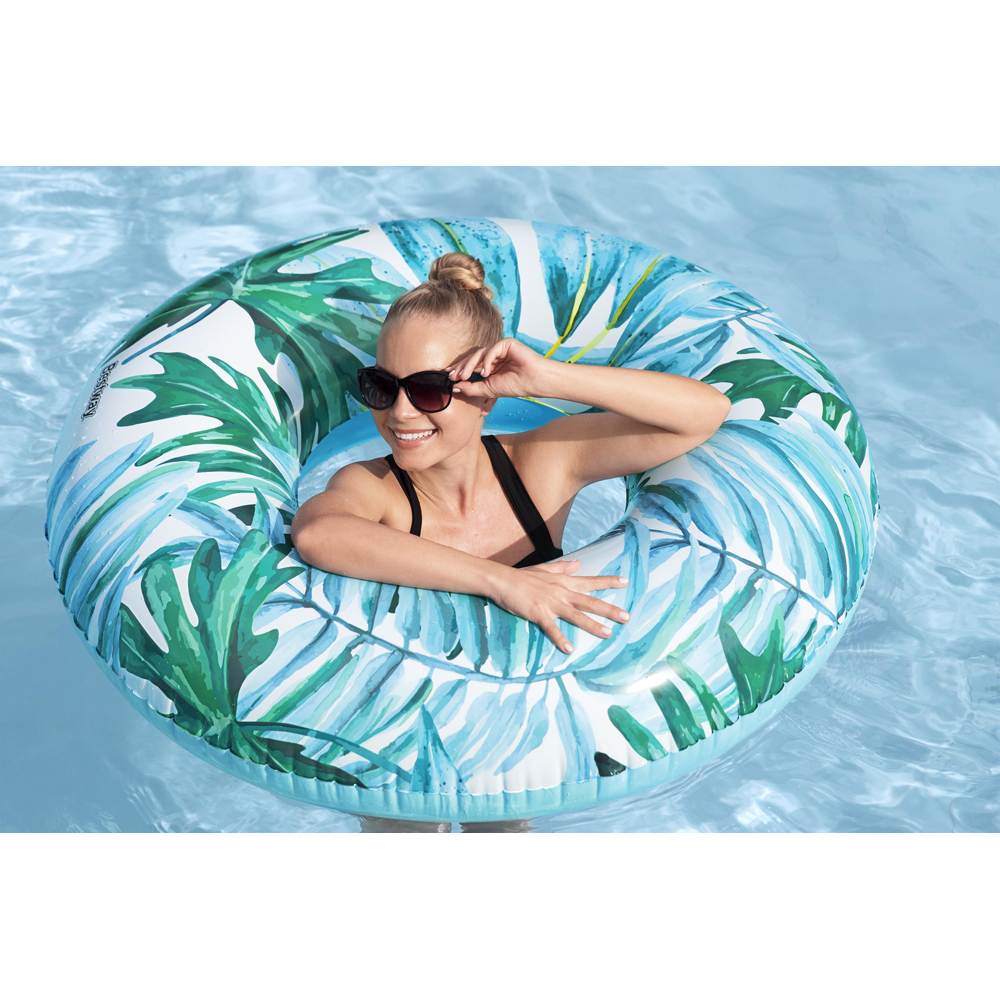 Colac de inot gonflabil BESTWAY, 119 cm, 12 ani+, model tropical, 1 buc
